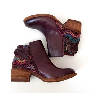 Comfortiva Aztec Genuine Leather boho booties